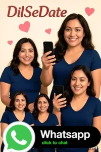 AI generated female character in dating profile for DilSeDate blog.